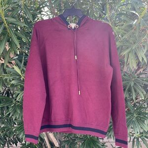 Michael kors hoodie burgundy color sweater